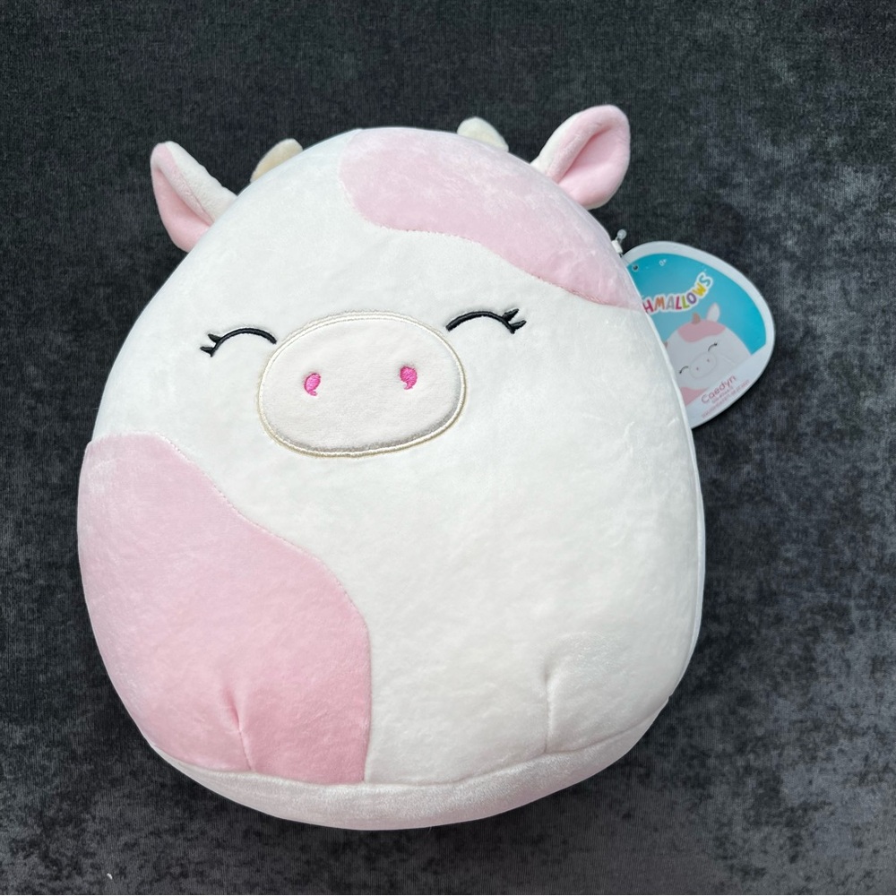 NWT Squishmallows Caedyn The Cow 10” Plush